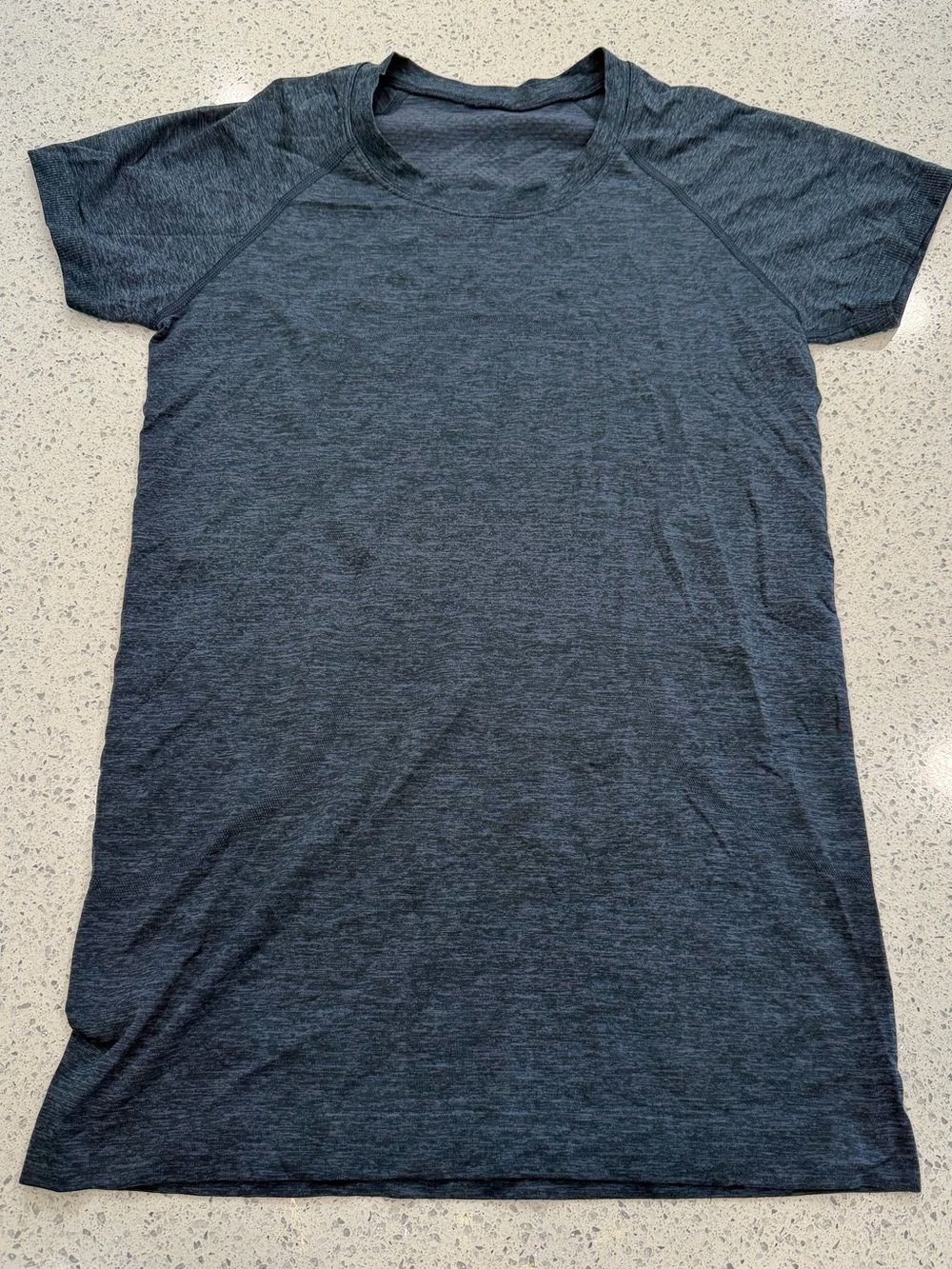 Girl's Short-Sleeve Crew Neck Performance Shirt - Navy